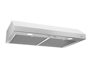 Broan-NuTone BCSD130WW Glacier 30-inch Under-Cabinet 4-Way Convertible Range Hood with 2-Speed Exhaust Fan and Light