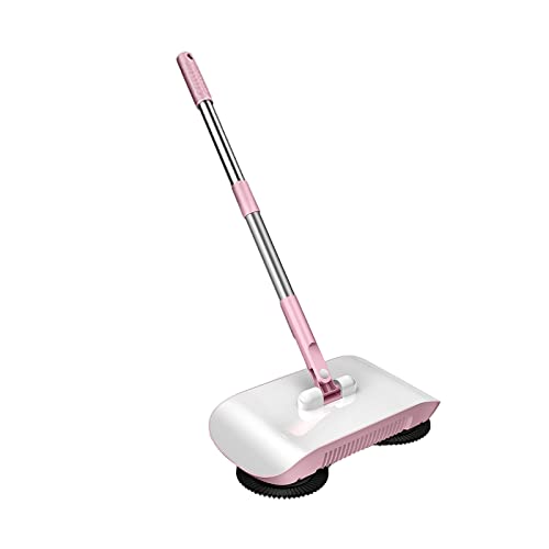 Hand Push Intelligent Sweeper Household Lazy Dry Sweep Wet Mop Storage Three in one Floor Cleaner Machine for Hardfloor Tile Apartments Offices Upgrade Soft Thick Brush Vacuum (Pink Hand Push Intelligent Sweeper Household Lazy Dry Sweep Wet Mop Storage Three in one Floor Cleaner Machine for Hardfloor Tile Apartments Offices Upgrade Soft Thick Brush Vacuum (Pink