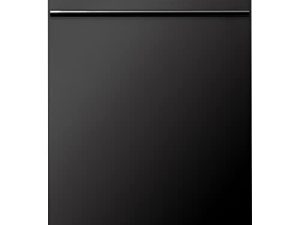 ZLINE 18 in. Compact Black Stainless Steel Top Control Dishwasher with Stainless Steel Tub and Modern Style Handle