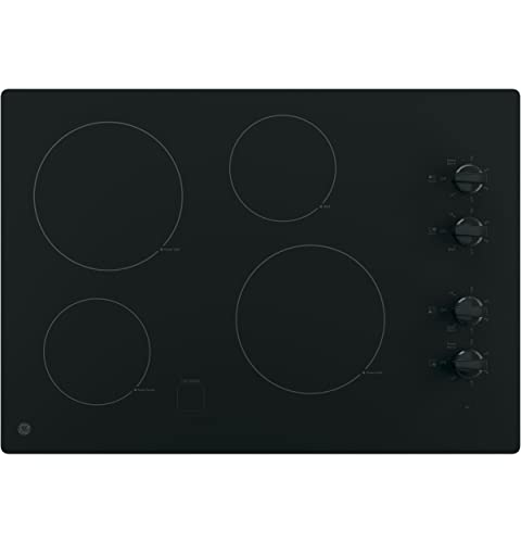GE JP3030DJBB 30 Inch Smoothtop Electric Cooktop with 4 Radiant Elements GE JP3030DJBB 30 Inch Smoothtop Electric Cooktop with 4 Radiant Elements