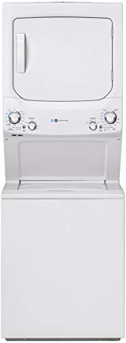 GE GUD27EESNWW 27" Electric Laundry Center with 3.8 cu. ft. Washer Capacity and 5.9 cy. ft. Dryer Capacity in White GE GUD27EESNWW 27" Electric Laundry Center with 3.8 cu. ft. Washer Capacity and 5.9 cy. ft. Dryer Capacity in White