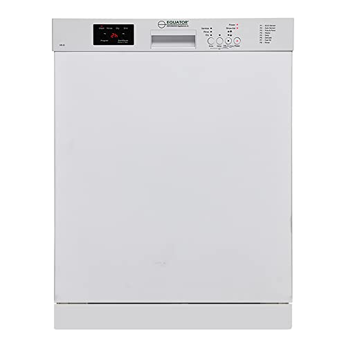 Equator-Europe 24" Built in 14 place Dishwasher with 8 Wash Programs (White) Equator-Europe 24" Built in 14 place Dishwasher with 8 Wash Programs (White)