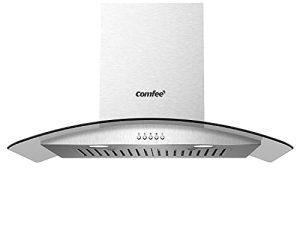 Comfee CVG30W8AST 30 Inches Ducted Wall Mount Vent Range Hood with 450 CFM 3 Speed Exhaust Fan