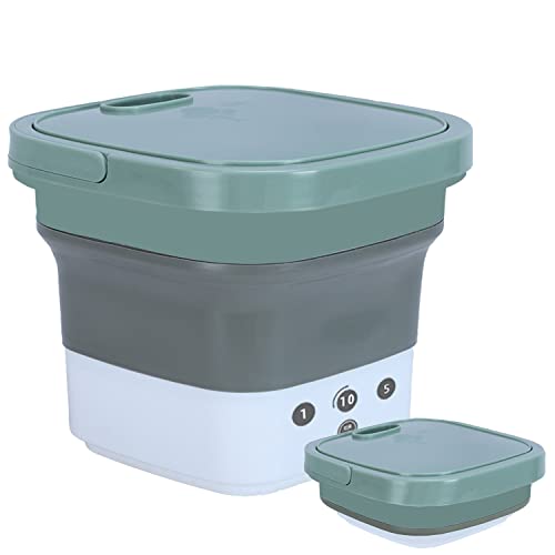 ET-LIXIN Portable Folding Washing Machine For Socks Underwear Mini washer For Outdoor RV (GREEN) ET-LIXIN Portable Folding Washing Machine For Socks Underwear Mini washer For Outdoor RV (GREEN)