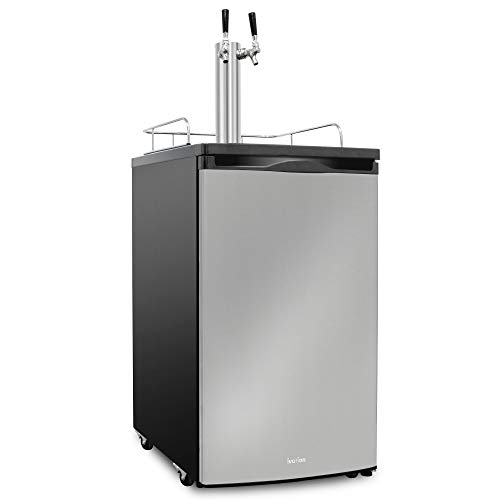 Ivation Full Size Kegerator | Dual Tap Draft Beer Dispenser & Universal Beverage Cooler | CO2 Cylinder Ivation Full Size Kegerator | Dual Tap Draft Beer Dispenser & Universal Beverage Cooler | CO2 Cylinder
