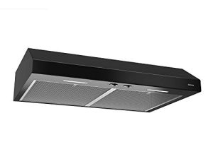 Broan-NuTone BCSEK130BL Glacier 30-inch Under-Cabinet 4-Way Convertible Range Hood with 2-Speed Exhaust Fan and Light