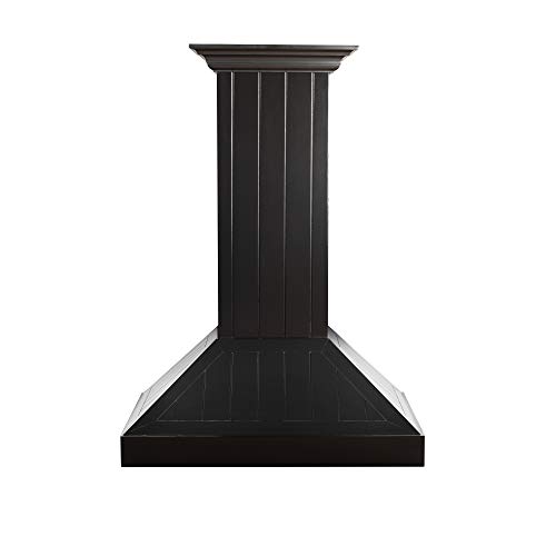 ZLINE 30 in. Wooden Wall Mount Range Hood in Black - Includes Motor (KPCC-30) ZLINE 30 in. Wooden Wall Mount Range Hood in Black - Includes Motor (KPCC-30)