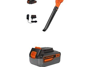 Black+Decker LSW221 Cordless Sweeper + 20-Volt Battery Pack
