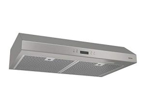 Broan-NuTone BCDJ136SS Glacier 36-inch Under-Cabinet 4-Way Convertible Range Hood with 3-Speed Exhaust Fan and Light