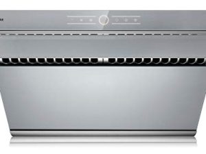 FOTILE JQG7501.G 30" Range Hood | Unique Side-Draft Design for Under Cabinet or Wall Mount | Modern Kitchen Vent Hood | Powerful Motor | LED Lights | Silver Grey Tempered Glass Surface
