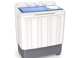 Portable Mini Washing Machine Compact Washer Twin Tub 26.4 lbs Spain Spinner Portable Washing Machine Washer(17.6lbs)&Spiner(8.8lbs)