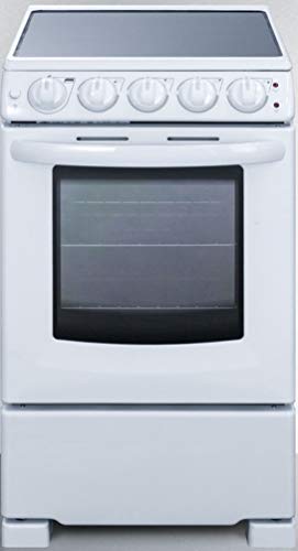Summit REX2051WRT 20"" Freestanding Electric Range with 4 Elements 2.3 cu. ft. Oven Capacity Smooth Ceramic Glass Top ADA Compliant Hot Surface Indicator in White Summit REX2051WRT 20"" Freestanding Electric Range with 4 Elements 2.3 cu. ft. Oven Capacity Smooth Ceramic Glass Top ADA Compliant Hot Surface Indicator in White