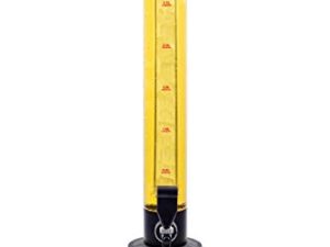 BeerSquad Beer Tower - 3L 100 oz. Clear Beverage Tower Dispenser with Included Ice Tube