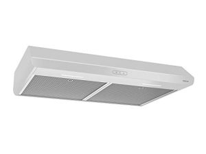 Broan-NuTone BKDB130WW Sahale 30-inch Under-Cabinet 4-Way Convertible Range Hood with 3-Speed Exhaust Fan and Light