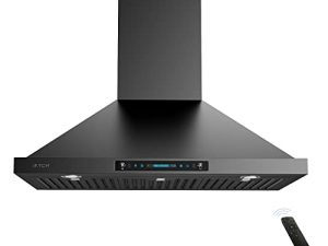IKTCH 30 inch Black Wall Mount Range Hood