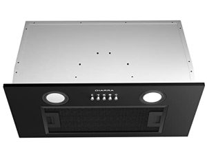 Range Hood Insert 20 inch with Push Button Control 450 CFM Black Built in Range Hood Vent with 3 Speed Exhaust Fan CIARRA CAB52913E