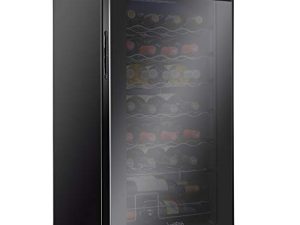 Ivation 28 Bottle Compressor Wine Cooler Refrigerator w/Lock | Large Freestanding Wine Cellar For Red