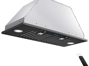 IKTCH 30 inch Black Built-in/Insert Range Hood