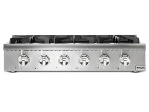 Thorkitchen Pro-Style Gas Rangetop with 6 Sealed Burners 36 - Inch