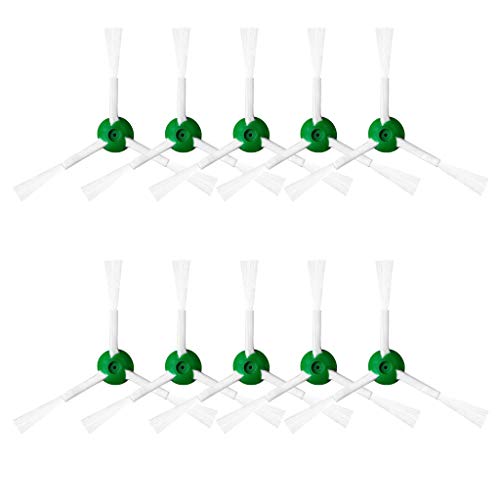 JKRED 10 Pack High-Efficiency Edge/Side Brushes for iRobot Roomba i7 i7+/i7 Plus E5 E6 E7 Robotic Vacuum Cleaner Replacement Parts JKRED 10 Pack High-Efficiency Edge/Side Brushes for iRobot Roomba i7 i7+/i7 Plus E5 E6 E7 Robotic Vacuum Cleaner Replacement Parts