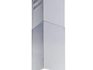 Stainless Steel Chimney Extension (Up to 11ft. Ceiling) for Convertible Wall Mount Range Hood