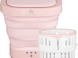 BLOOMBY Mini Portable Washing Machine & Dryer - Convenient 2-in-1 Portable Energy Saving Clothing Washer - For Small Delicates