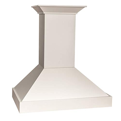 ZLINE 30 in. Wooden Wall Mount Range Hood in Cottage White - Includes Motor ZLINE 30 in. Wooden Wall Mount Range Hood in Cottage White - Includes Motor