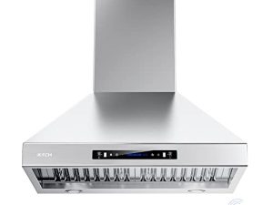 IKTCH 30-inch Wall Mount Range Hood 900 CFM Ducted/Ductless Convertible