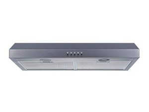 Winflo 30 In. Convertible Stainless Steel Under Cabinet Range Hood with Mesh Filters and Push Button Control
