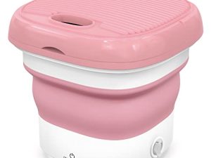 Portable Washing Machine，Ultrasonic Ozone sterilization，Foldable Mini Small Washer for Underwear or Small Items Washing Baby Clothes，Suitable for Apartment Dorm
