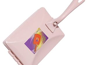 Carpet Debris Brush Carpet Dusting Brush Double-Roller Sofa Sweeper Handheld Dusting Cleaner Pink