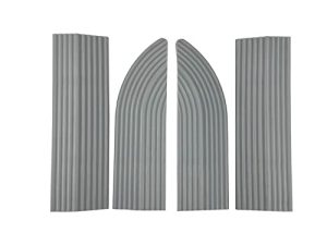 Grey Threshold Bars Step Ramp Climbing Mat Door Sill Scuff Plate Slope Strip Auxiliary Robot Sweeper Climbing Threshold Compatible with Mijia Ecovacs Narwal iRobot Roborock