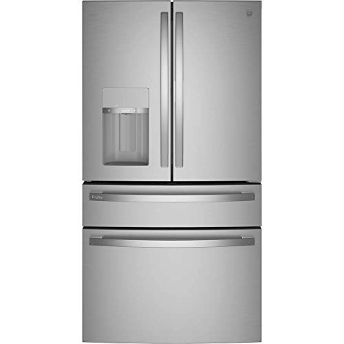 GE Profile PVD28BYNFS 36" 4-Door French Door Refrigerator with 27.6 cu. ft. Total Capacity in Fingerprint Resistant Stainless Steel GE Profile PVD28BYNFS 36" 4-Door French Door Refrigerator with 27.6 cu. ft. Total Capacity in Fingerprint Resistant Stainless Steel