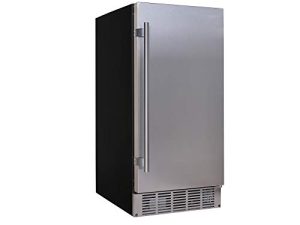 EdgeStar IB250SS 15 Inch Wide 20 Lb. Built-In Ice Maker with 25 Lbs. Daily Ice Production - No Drain Required
