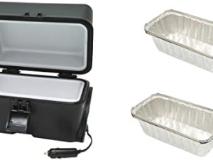 Roadpro Portable 12 Volt Cooking and Warming Oven Bundle with 6 Aluminum Foils