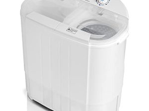 Deco Home Compact Washing Machine with Twin Tub for Wash and Spin Dry