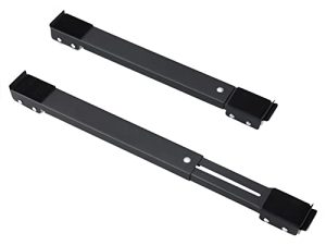 Black Portable Washing Machine Brackets Moving Tools with 24 Roller Wheels