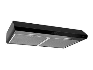 Broan-NuTone BKDB130BL Sahale 30-inch Under-Cabinet 4-Way Convertible Range Hood with 3-Speed Exhaust Fan and Light