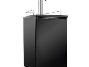Ivation Full Size Kegerator | Dual Tap Draft Beer Dispenser & Universal Beverage Cooler | Mounted CO2 Cylinder