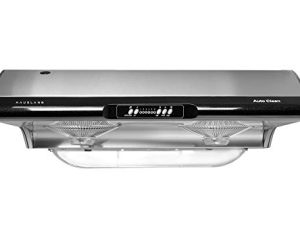 Hauslane | Chef Series Range Hood C395 30" Under Cabinet Kitchen Extractor | Slim Stainless Steel Design with Self Cleaning | 6-Speed Setting Exhaust Fan