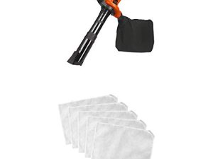 BLACK+DECKER 3-in-1 Electric Leaf Blower/Mulcher Kit with Leaf Blower Vacuum Bags