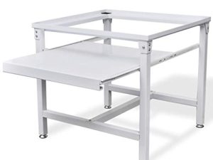 INLIFE Washer Dryer Stand with Pull-Out Shelf