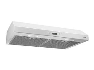 Broan-NuTone BCDJ130WH Glacier 30-inch Under-Cabinet 4-Way Convertible Range Hood with 3-Speed Exhaust Fan and Light