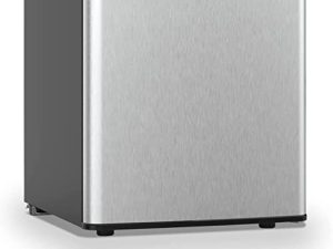 Upright Freezer 1.1 CU.FT Chest Freezer Stainless Steel Single Door Portable Freezer for Meat Vegetable Drinks