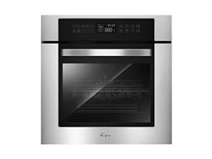 Empava 24" Electric Convection Single Wall Oven 10 Cooking Functions Deluxe 360° ROTISSERIE with Sensitive Touch Control in Stainless Steel