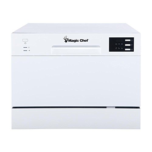 Magic Chef Energy Star 6-Place Setting MCSCD6W5 6 Plate Countertop Dishwasher Magic Chef Energy Star 6-Place Setting MCSCD6W5 6 Plate Countertop Dishwasher