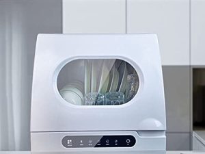 Portable Compact Dishwasher Counter-top Dishwasher Freestanding 5 Washing Program