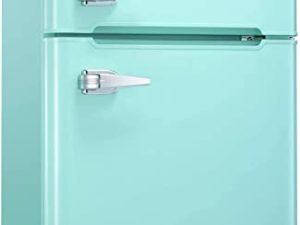 Kndko Compact Refrigerator 3.2 CU.FT. Fridge with Freezer - Dual Door Fridge - Adjustable Temperature