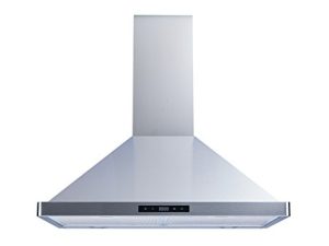 Winflo 30 In. Convertible Stainless Steel Wall Mount Range Hood with Aluminum Mesh Filters and Touch Sensor Control