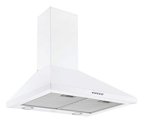 Ancona AN-1533 24" 440 CFM Convertible Wall Mount Pyramid Range Hood in White Ancona AN-1533 24" 440 CFM Convertible Wall Mount Pyramid Range Hood in White